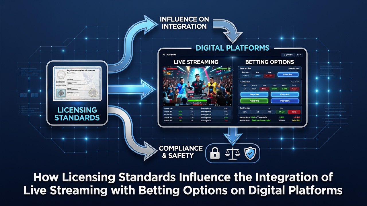 Digital platform interface showing integrated live sports streaming alongside real-time betting options