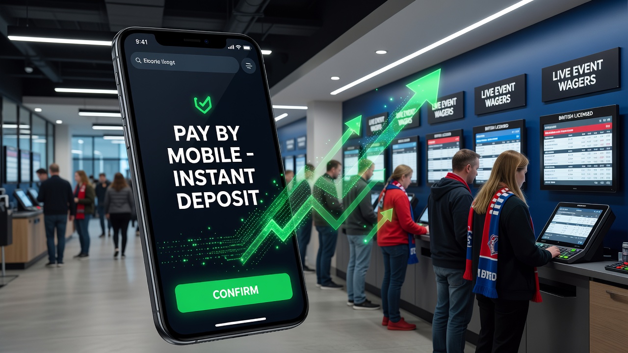 User completing a live wager deposit via mobile carrier billing on a smartphone screen