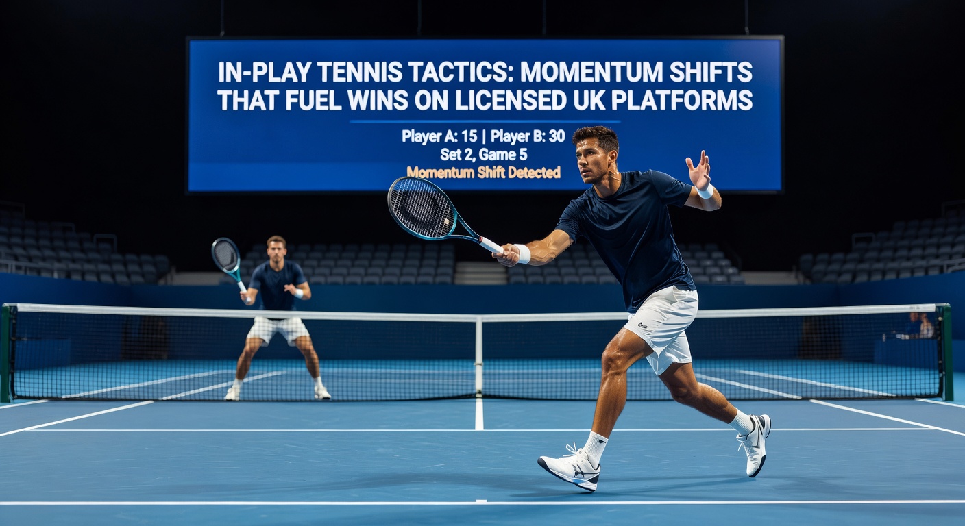 Dynamic tennis rally capturing a critical momentum shift during an in-play match on a clay court