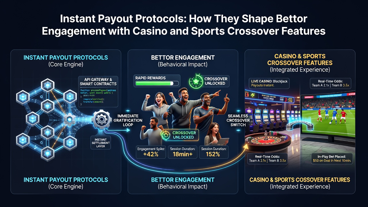 Mobile interface showing real-time balance updates between sports betting and casino games after instant payout