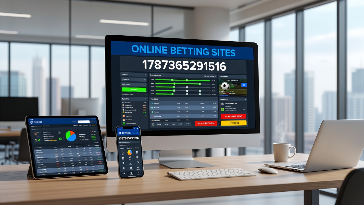 Mobile interface of an online betting site during a live event