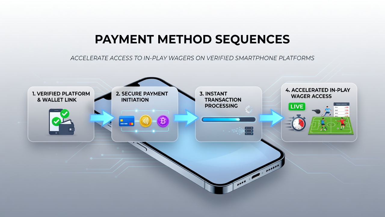 Close-up of mobile payment confirmation screen during live sports betting session